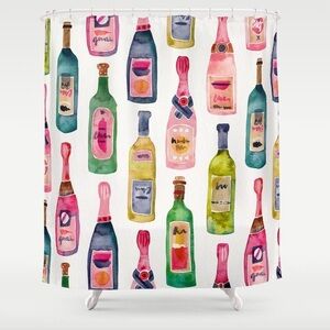 Society6 Champagne shower curtain